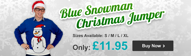 Blue Snowman Jumper