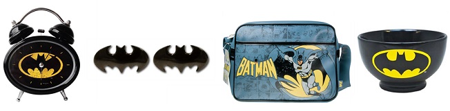 An assortment of Batman gifts