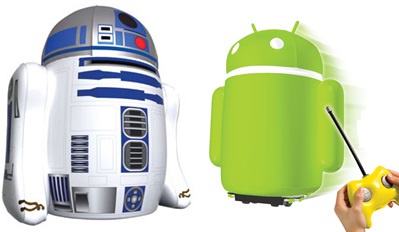 Inflatable R2-D2 and Android