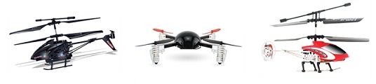 Some of Gadget Inspector's RC Helicopters