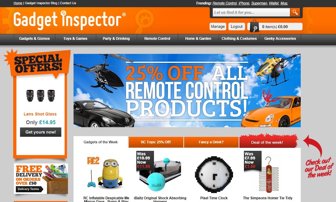 Old Gadget Inspector site