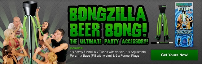 Bongzilla Beer Bong Banner