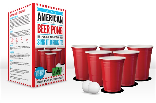 American beer pong set