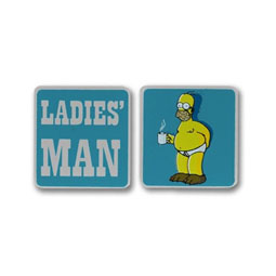 Homer Simpson Cufflinks: Ladies' Man