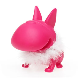 Bulldog Piggy Bank: Feather Boa