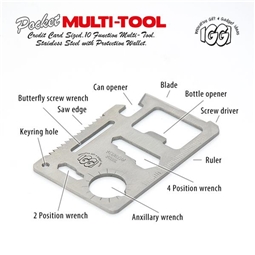 Credit Card Multi-Tool: Miniature Tool Kit