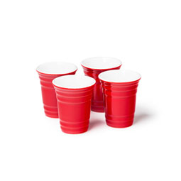 Red Cup Party Shot Glasses (Ceramic)