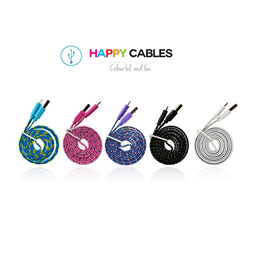 Happy Cables - Lightning iPhone 5/5s/6/6s iPad Charger Cables