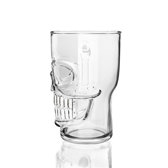 Final Touch Skull Beer Pint Glass