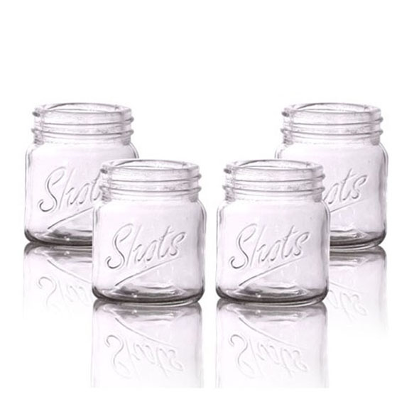 Mason Jar Shot Glass - Set of 4