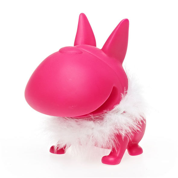 Bulldog Piggy Bank: Feather Boa