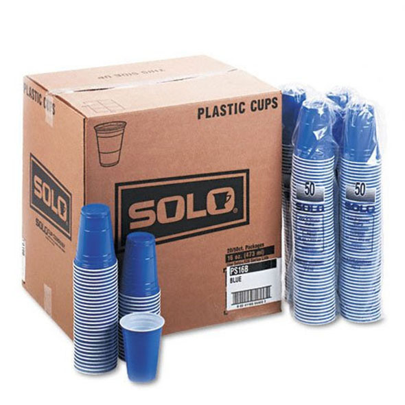 16oz Blue Solo Cups