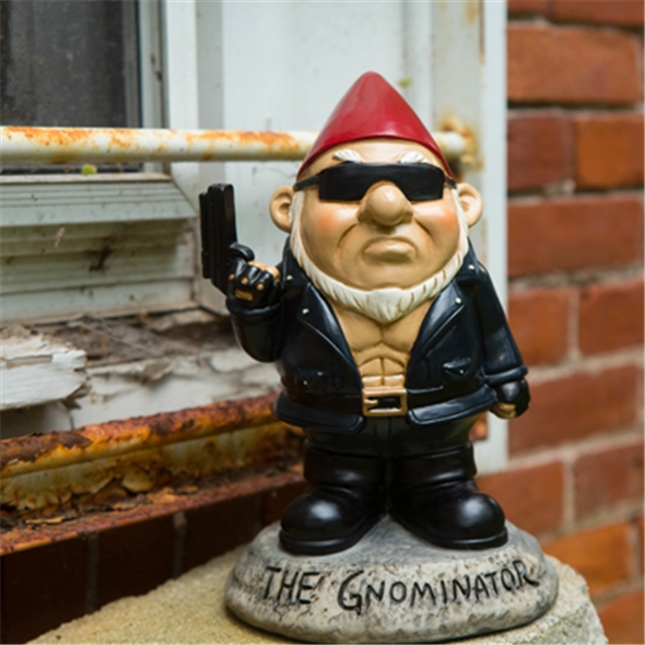 The Gnominator Garden Gnome