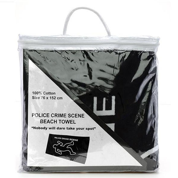 Police Crime Scene Beach Towel