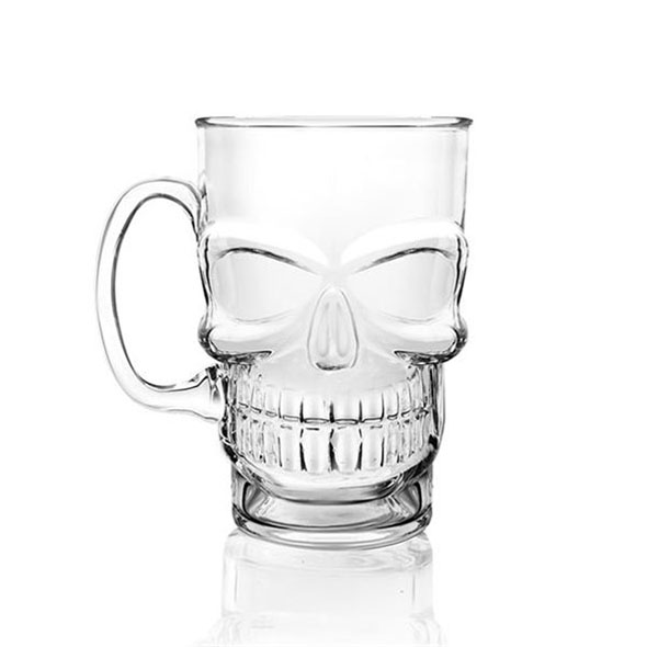 Final Touch Skull Beer Pint Glass