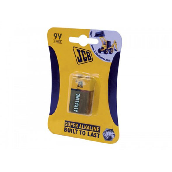 JCB Super Alkaline 9V Batteries - 1 Pack