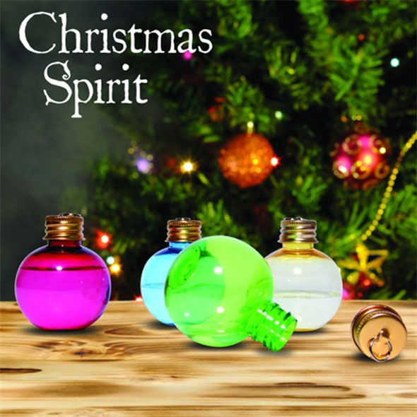 Christmas Spirits: Drinking Flask Christmas Tree Baubles