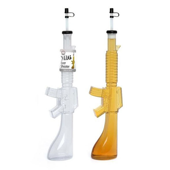 M-16 Beer Shooter: Gun Shaped Beer Flask