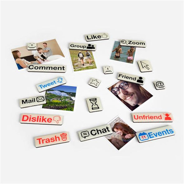 Social Media Fridge Magnets