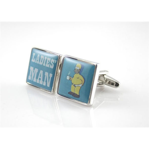 Homer Simpson Cufflinks: Ladies' Man