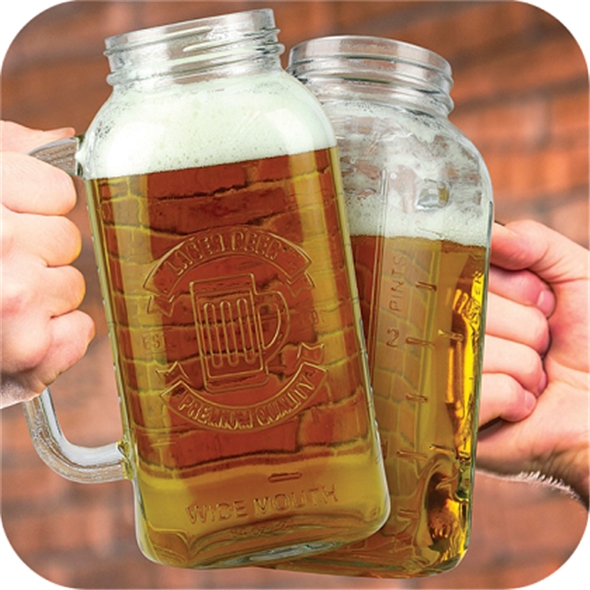 Jam Jarred 2 Litre Beer Stein