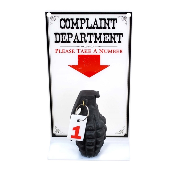 Complaint Department Grenade Ornament