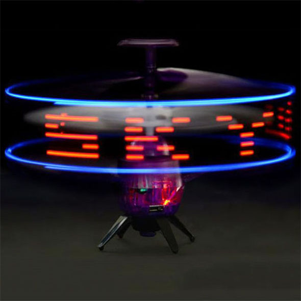 UFO Space Messenger: LED Messages in the Air!