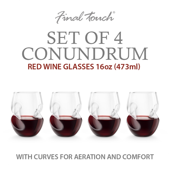 Conundrum Red Wine Glasses (Set of 4)