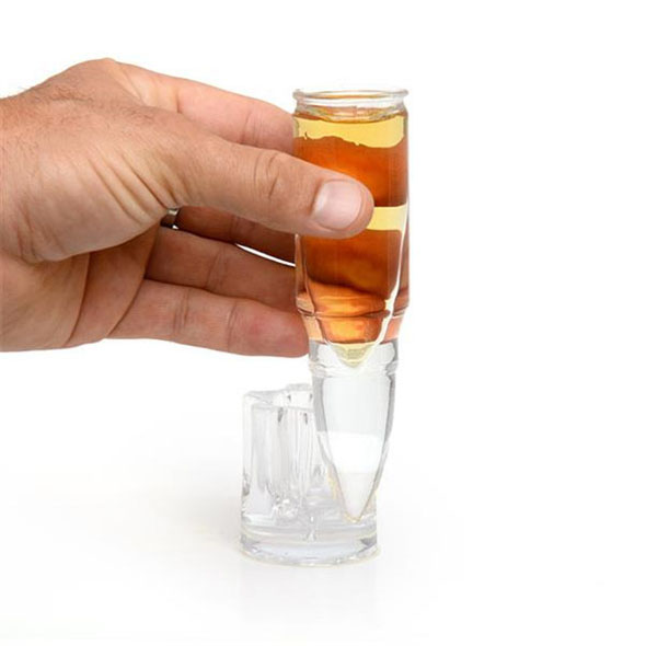 50 Calibre Shot Glass: Bullet Shaped Shot Glass