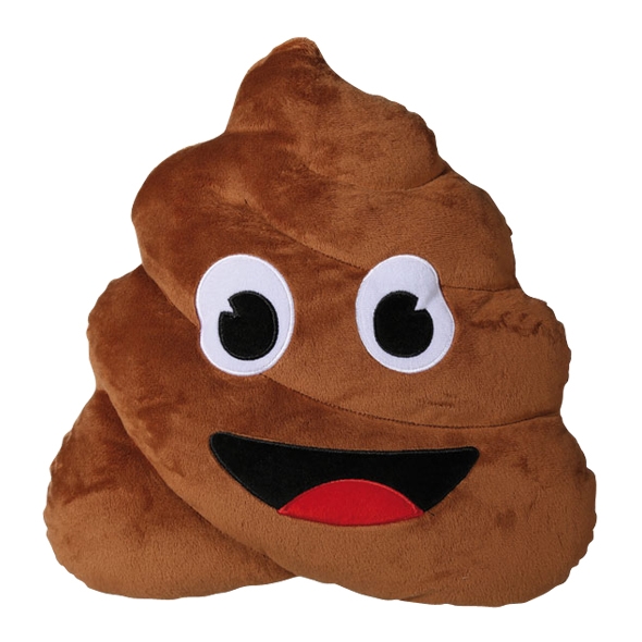 poo emoji pillow