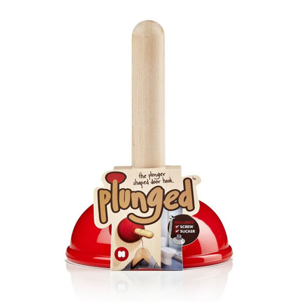 Plunged - Toilet Plunger Shaped Door Hook