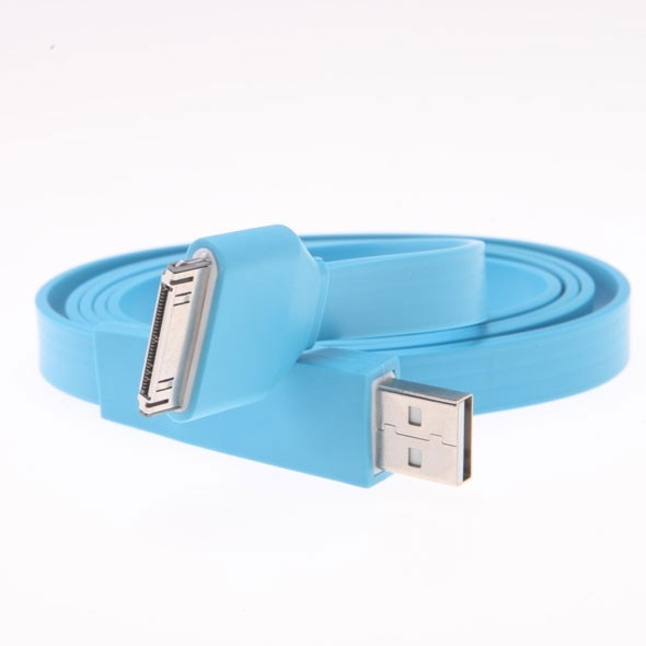 Flat USB cable for iPhone and iPod