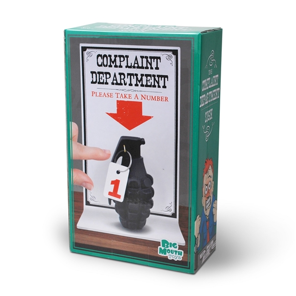 Complaint Department Grenade Ornament