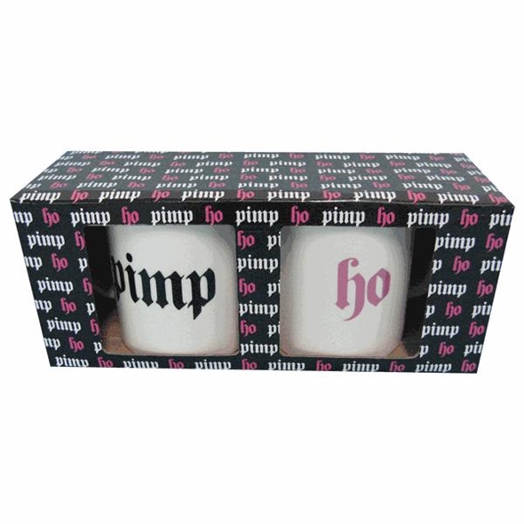 Pimp and Ho Mug Set