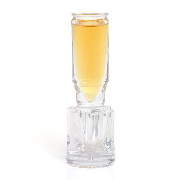 50 Calibre Shot Glass: Bullet Shaped Shot Glass