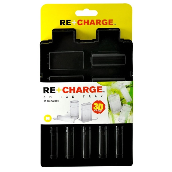 Recharge Ice Tray: Battery Shaped Ice Cubes