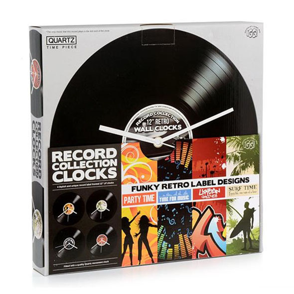 Retro Record Clock: Surf Time