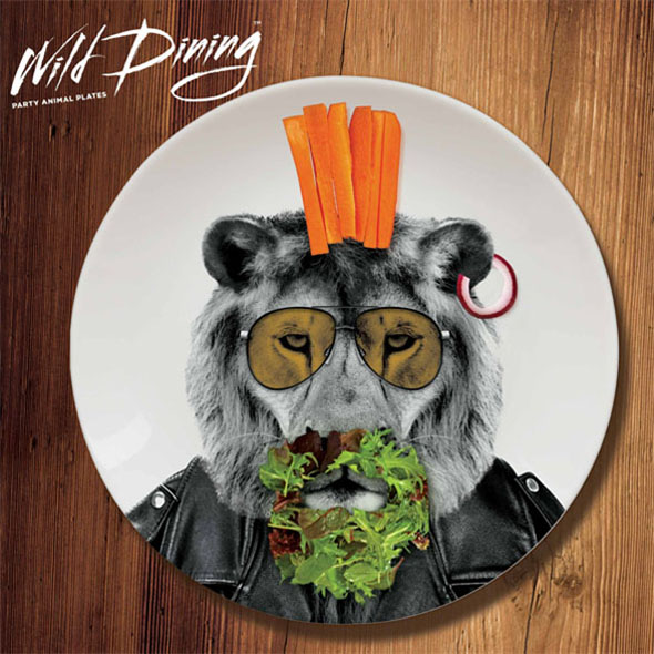 Wild Dining - Lion Motif Dinner Plate