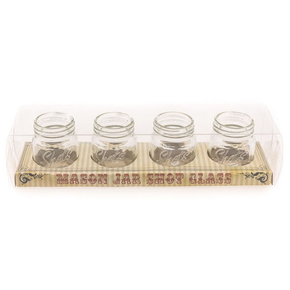 Mason Jar Shot Glass - Set of 4